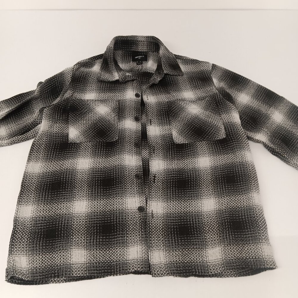 Forever 21 Men Plaid Button Down Shirt - Medium